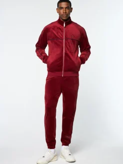 Sergio Tacchini Lioni Velour Track Jacket- SUN DRIED TOMATO Clearance
