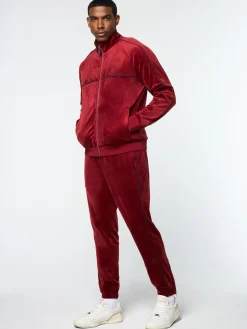 Sergio Tacchini Lioni Velour Track Jacket- SUN DRIED TOMATO Clearance