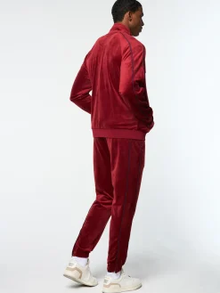 Sergio Tacchini Lioni Velour Track Jacket- SUN DRIED TOMATO Clearance