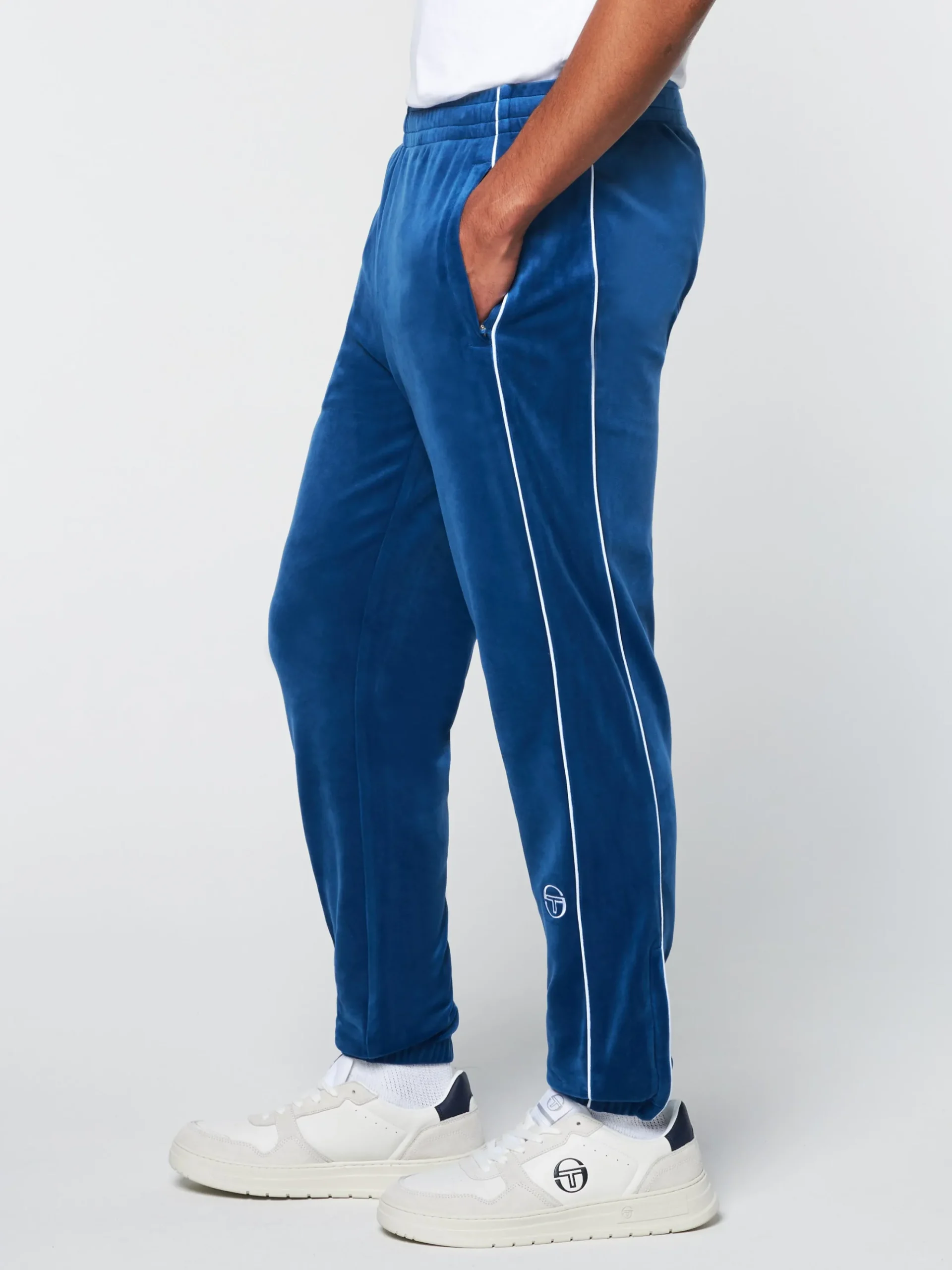 Sergio Tacchini Lioni Velour Track Pant Archivio- LIMOGES Clearance