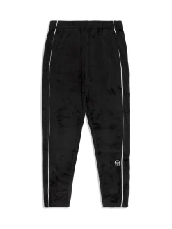 Sergio Tacchini Lioni Velour Track Pant- BLACK BEAUTY New