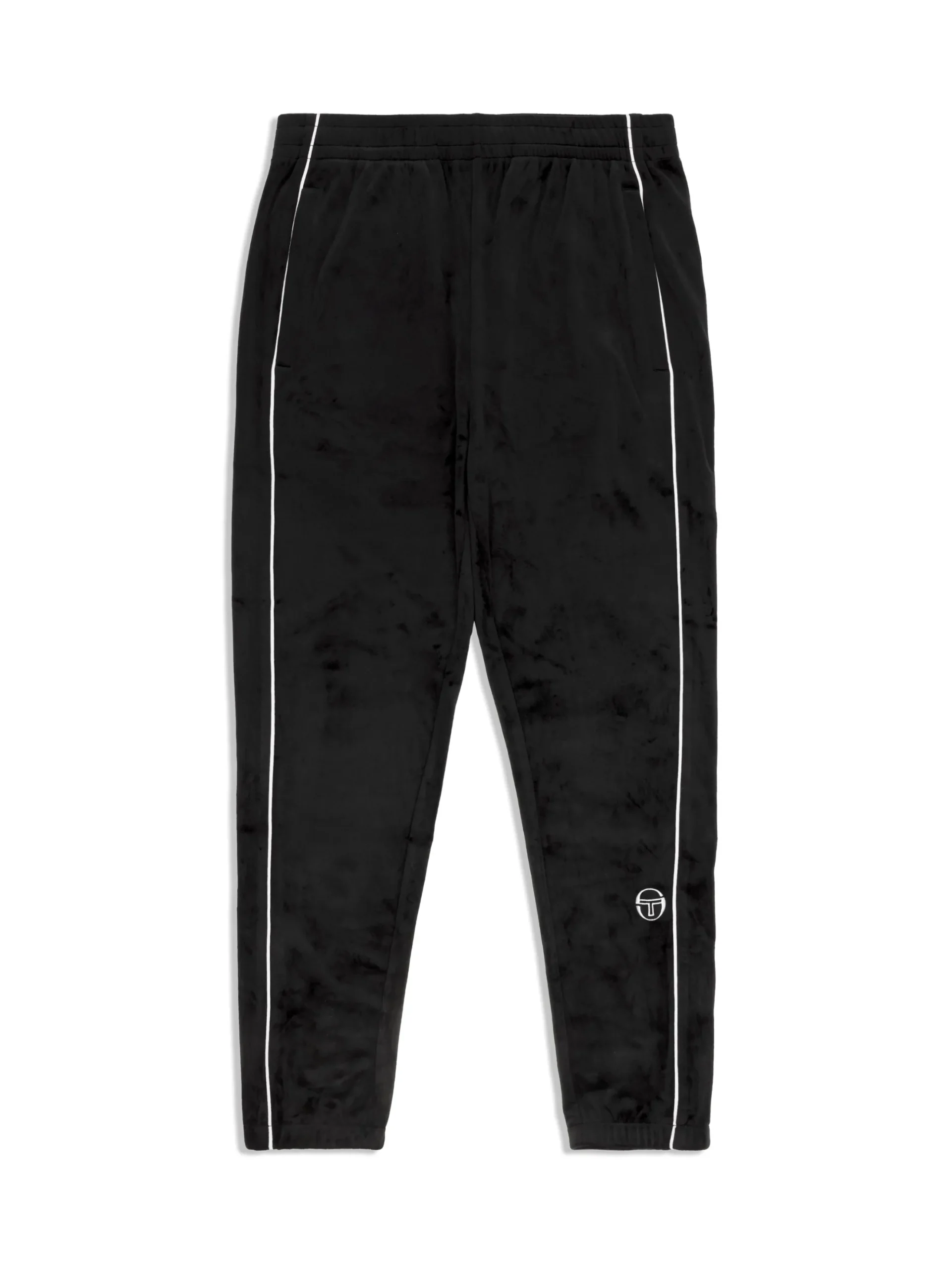 Sergio Tacchini Lioni Velour Track Pant- BLACK BEAUTY New