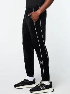 Sergio Tacchini Lioni Velour Track Pant- BLACK BEAUTY New