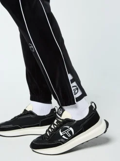 Sergio Tacchini Lioni Velour Track Pant- BLACK BEAUTY New