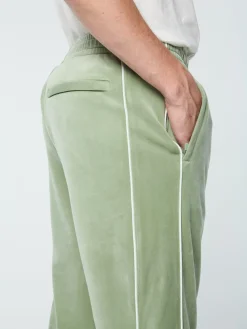 Sergio Tacchini Lioni Velour Track Pant- HEDGE GREEN New
