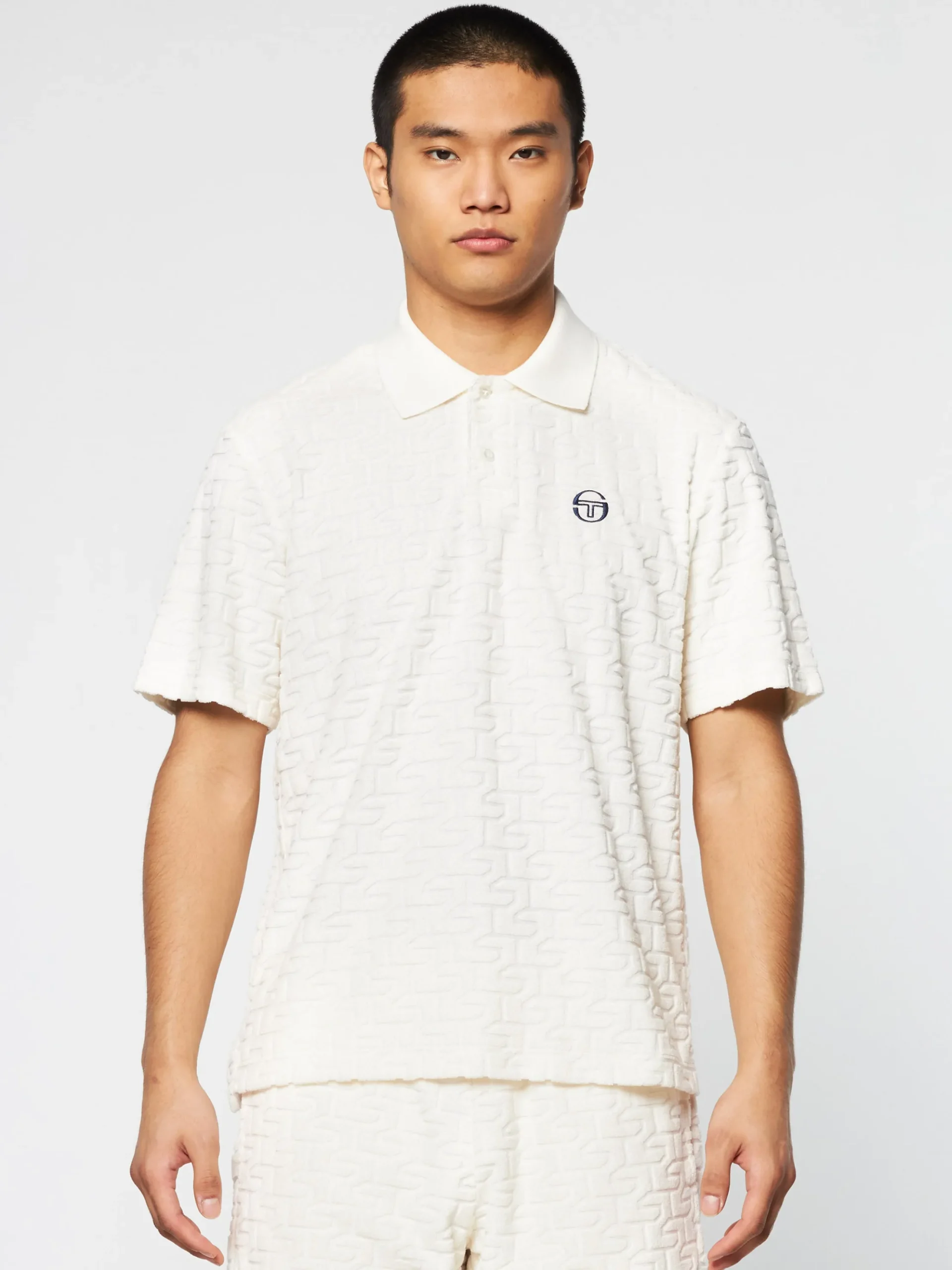 Sergio Tacchini Livata Monogram Polo- GARDENIA Best