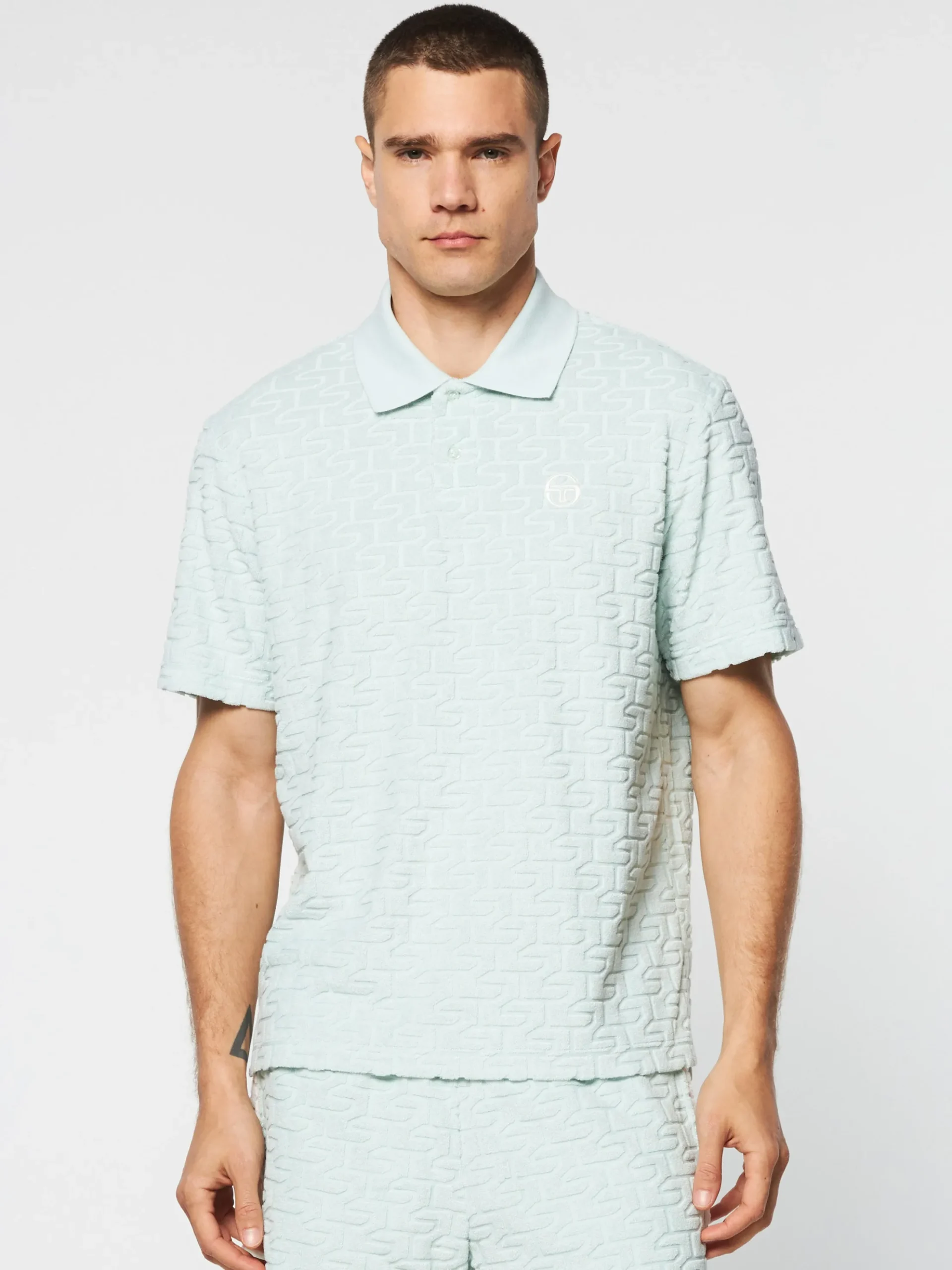 Sergio Tacchini Livata Monogram Polo- SURF SPRAY Best