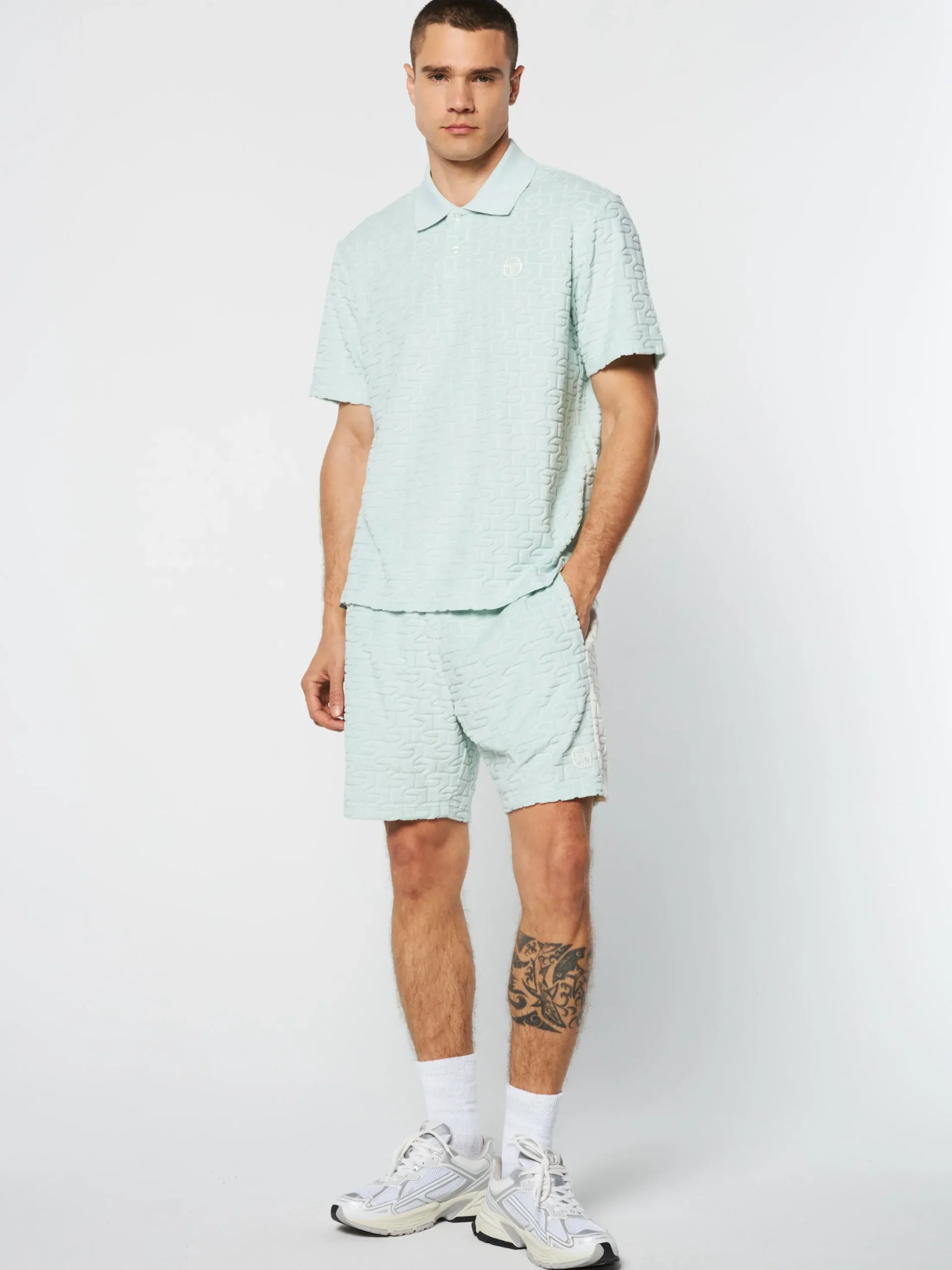 Sergio Tacchini Livata Monogram Polo- SURF SPRAY Best