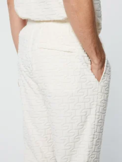 Sergio Tacchini Livata Monogram Track Pant- GARDENIA New