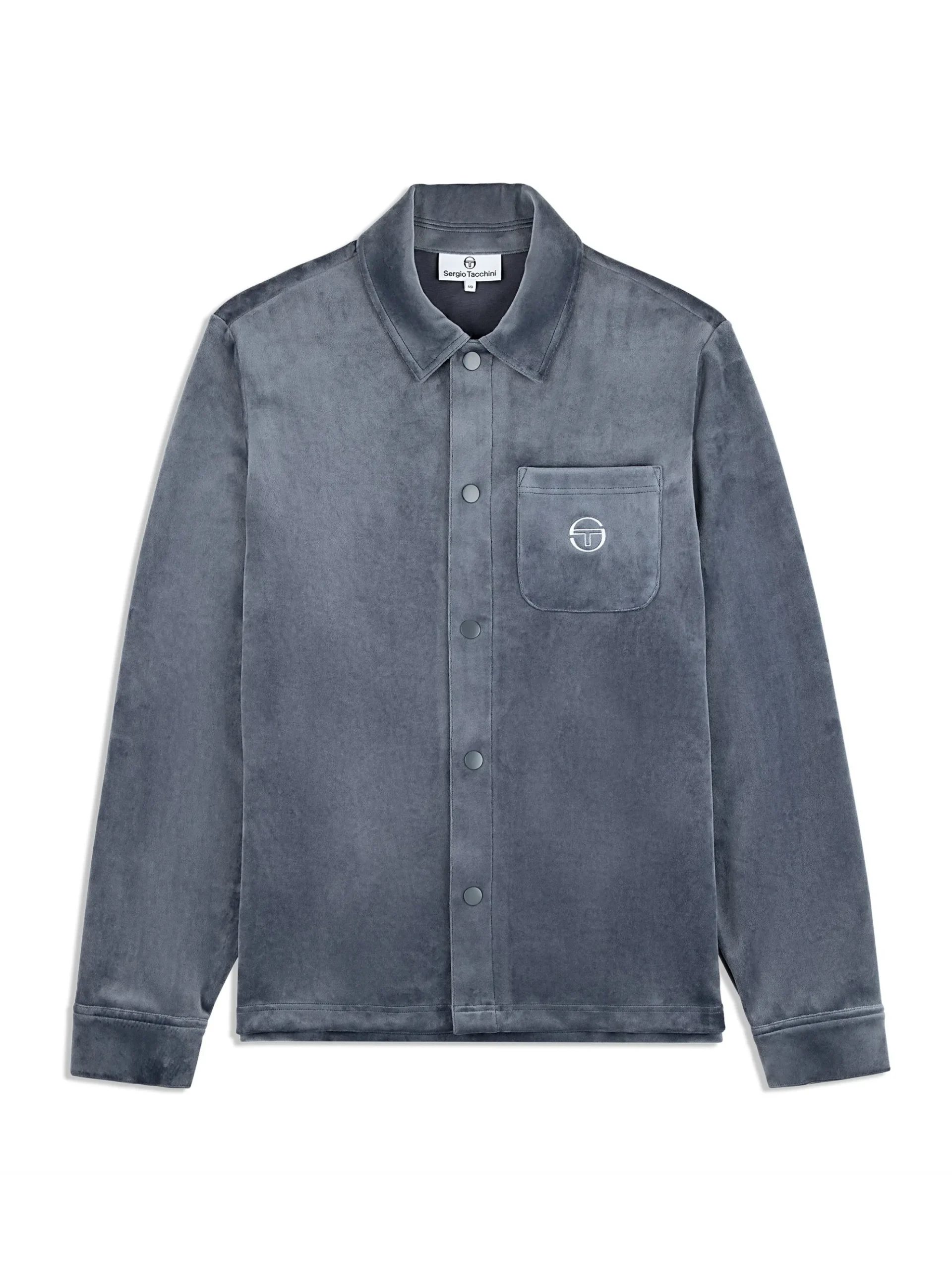 Sergio Tacchini Maglia Velour Overshirt- GRISAILLE Fashion