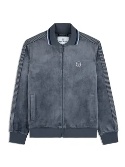 Sergio Tacchini Maglia Velour Track Jacket- GRISAILLE New