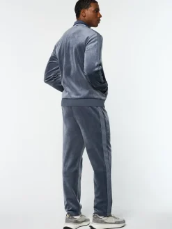 Sergio Tacchini Maglia Velour Track Jacket- GRISAILLE New