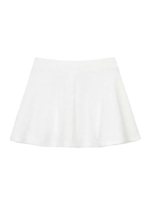 Sergio Tacchini MC Terry Flare Skirt- OFF WHITE Hot