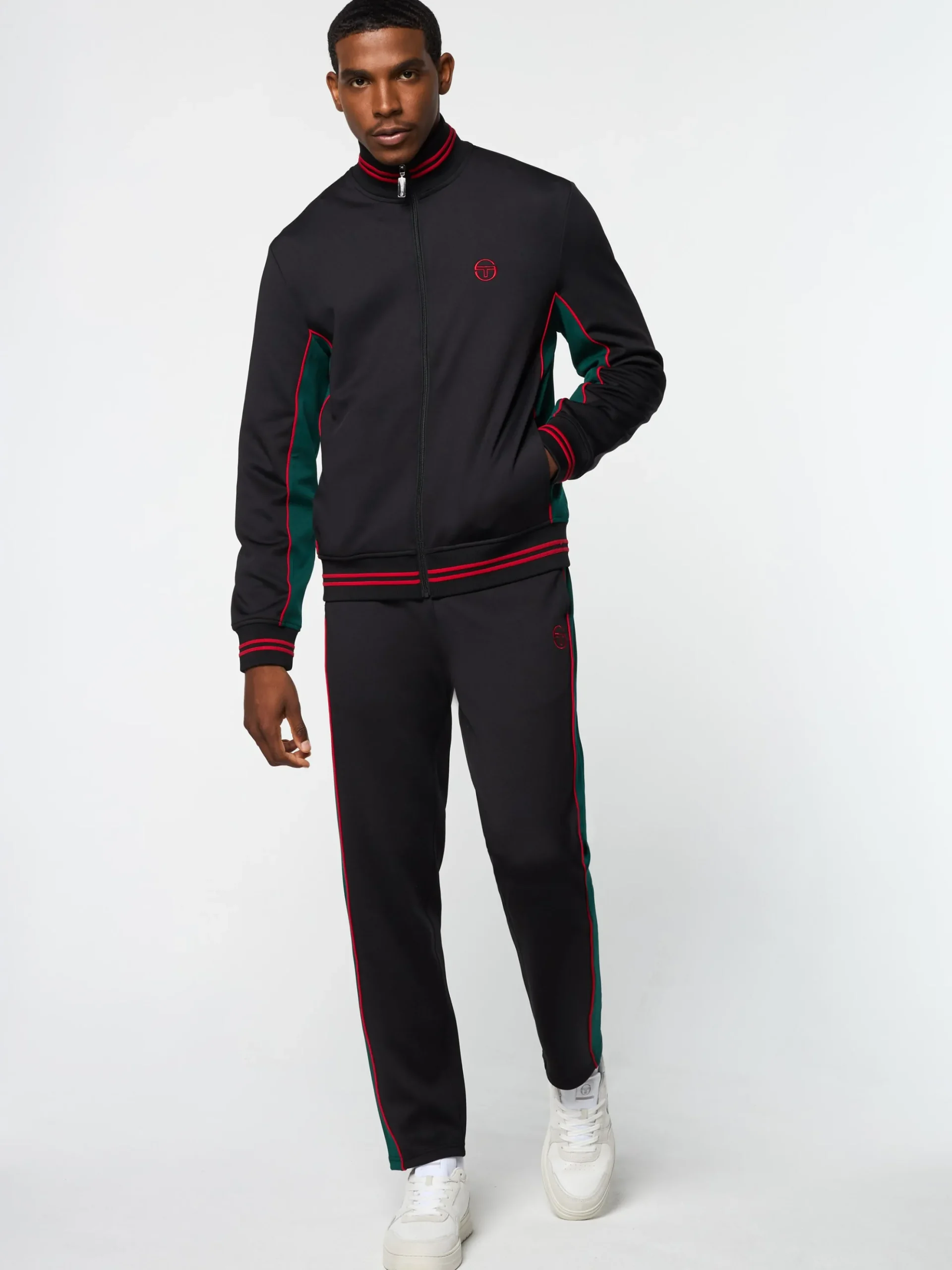 Sergio Tacchini Melfi Diver Track Jacket- BLACK BEAUTY Outlet