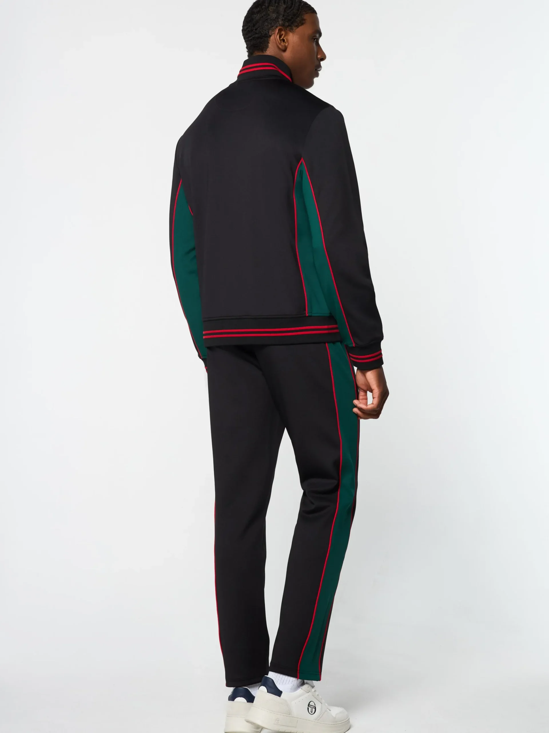 Sergio Tacchini Melfi Diver Track Jacket- BLACK BEAUTY Outlet