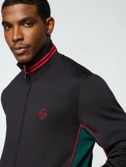 Sergio Tacchini Melfi Diver Track Jacket- BLACK BEAUTY Outlet