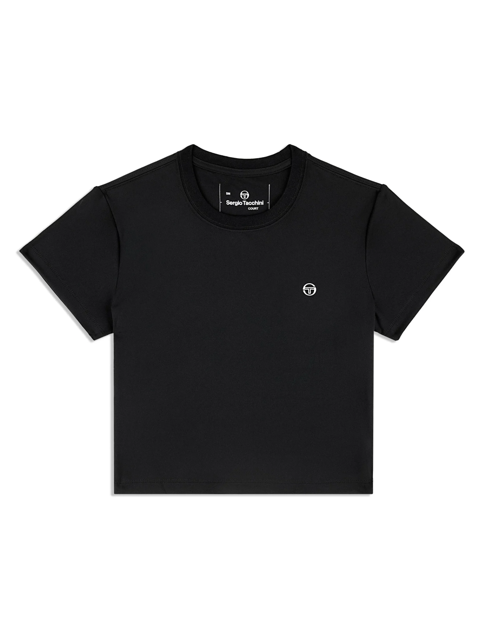 Sergio Tacchini Mirano Fitted Crop Top- BLACK BEAUTY Outlet