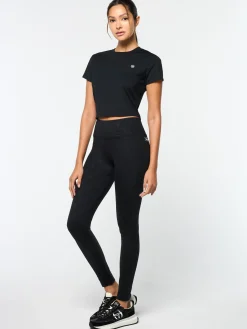 Sergio Tacchini Mirano Fitted Crop Top- BLACK BEAUTY Outlet