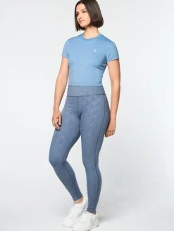 Sergio Tacchini Mirano Fitted Crop Top- CORONET BLUE Sale