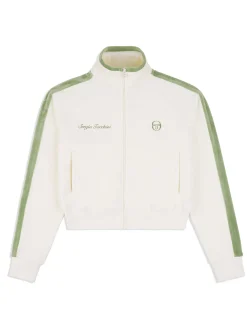 Sergio Tacchini Miss Carlotta Velour Track Jacket- GARDENIA Best