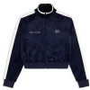 Sergio Tacchini Miss Carlotta Velour Track Jacket- MARITIME BLUE Hot