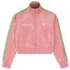 Sergio Tacchini Miss Carlotta Velour Track Jacket- WILD ROSE Online