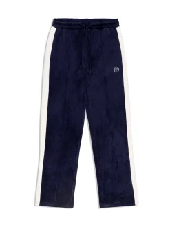 Sergio Tacchini Miss Carlotta Velour Track Pant- MARITIME BLUE Sale
