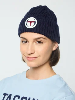 Sergio Tacchini Monk Knit Beanie- MARITIME BLUE Fashion