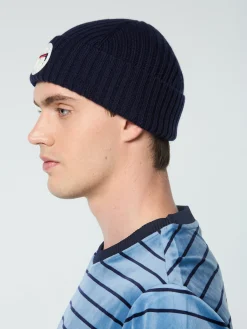 Sergio Tacchini Monk Knit Beanie- MARITIME BLUE Fashion