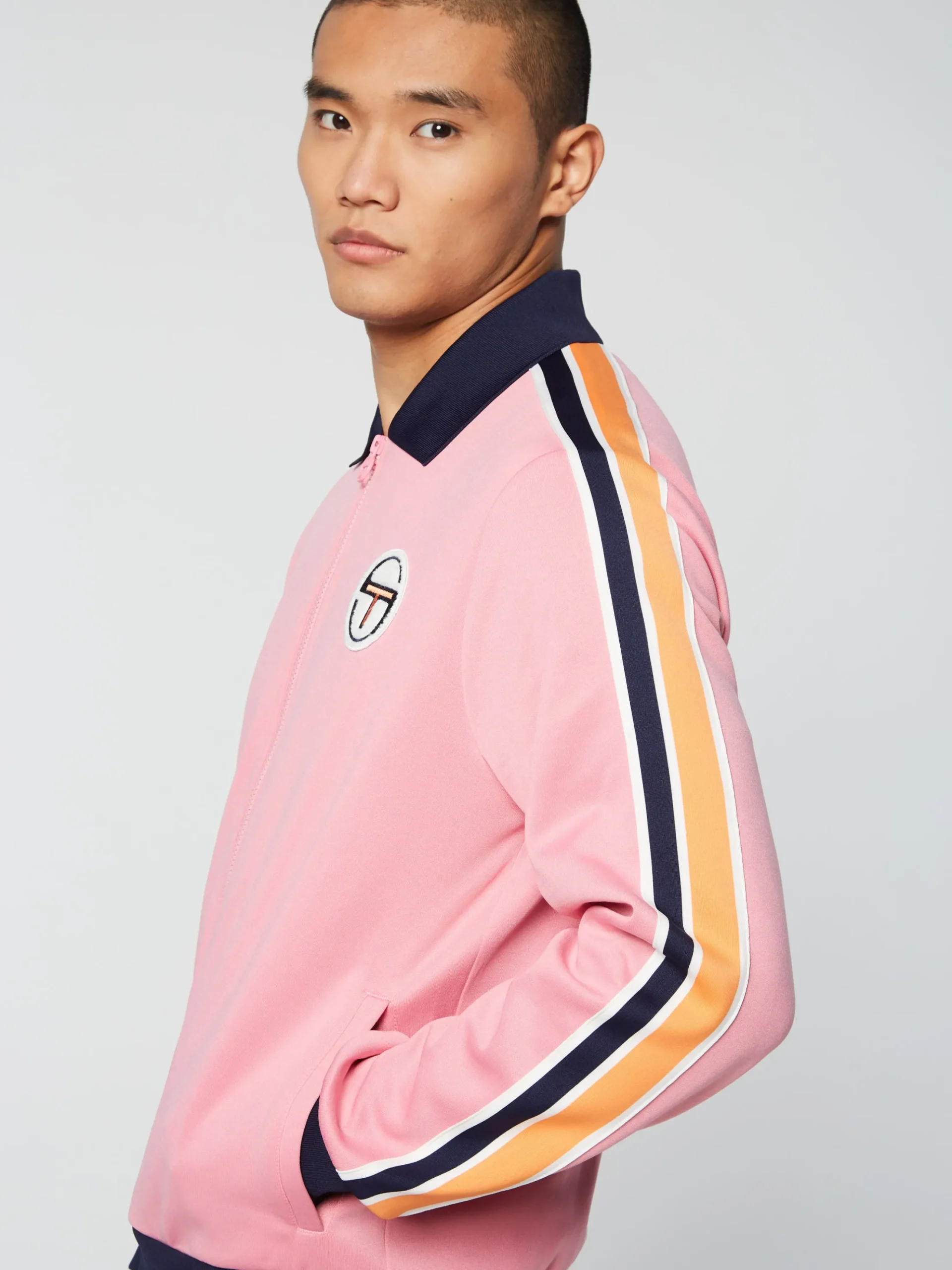 Sergio Tacchini Monte Track Jacket Archivio- WILD ROSE Discount