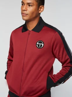 Sergio Tacchini Monte Track Jacket Archivio- MERLOT New