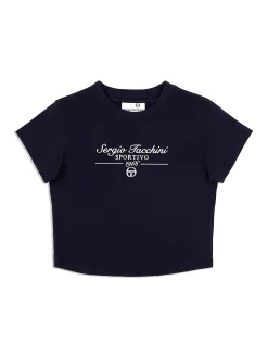Sergio Tacchini Nicola Graphic T-Shirt- MARITIME BLUE Hot