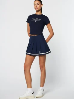 Sergio Tacchini Nicola Graphic T-Shirt- MARITIME BLUE Hot