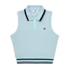 Sergio Tacchini Noale Cropped Tennis Polo- CELESTIAL BLUE Clearance
