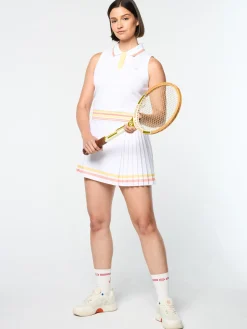 Sergio Tacchini Noale Tennis Wrap Skirt- BRILLIANT WHITE Outlet