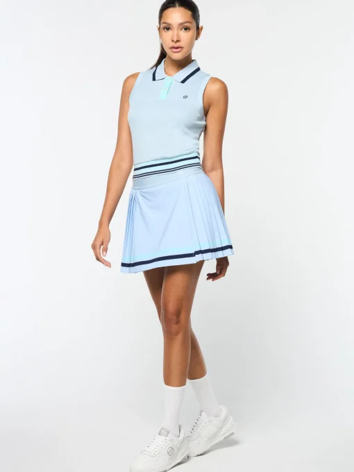 Sergio Tacchini Noale Tennis Wrap Skirt- CELESTIAL BLUE New