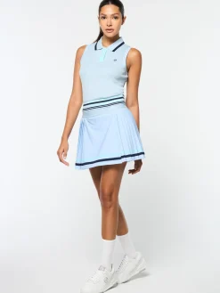 Sergio Tacchini Noale Tennis Wrap Skirt- CELESTIAL BLUE New