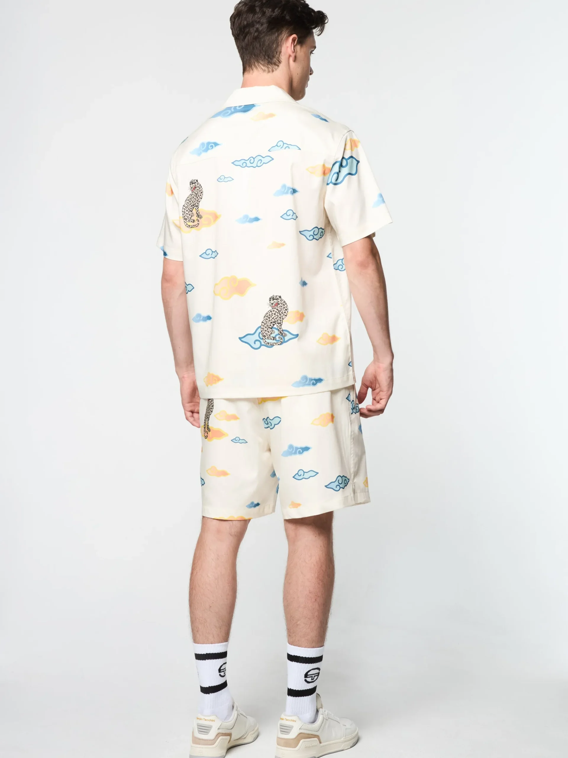 Sergio Tacchini Nuvola Tencel Cabana Shirt- GARDENIA Outlet