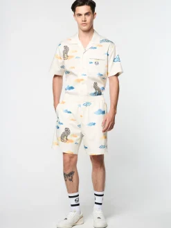 Sergio Tacchini Nuvola Tencel Cabana Short GARDENIA Outlet