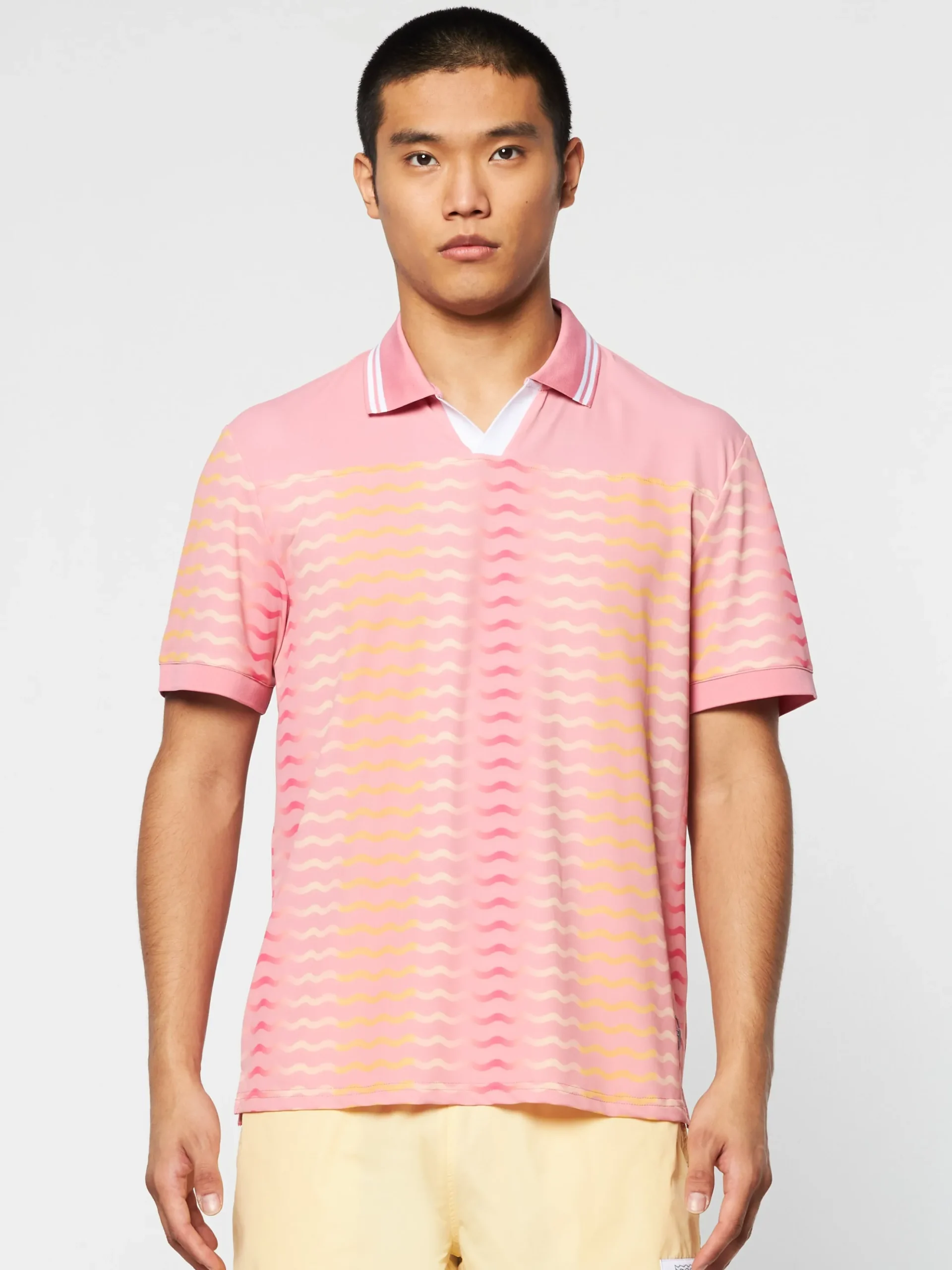 Sergio Tacchini Ondulato Polo- WILD ROSE Clearance