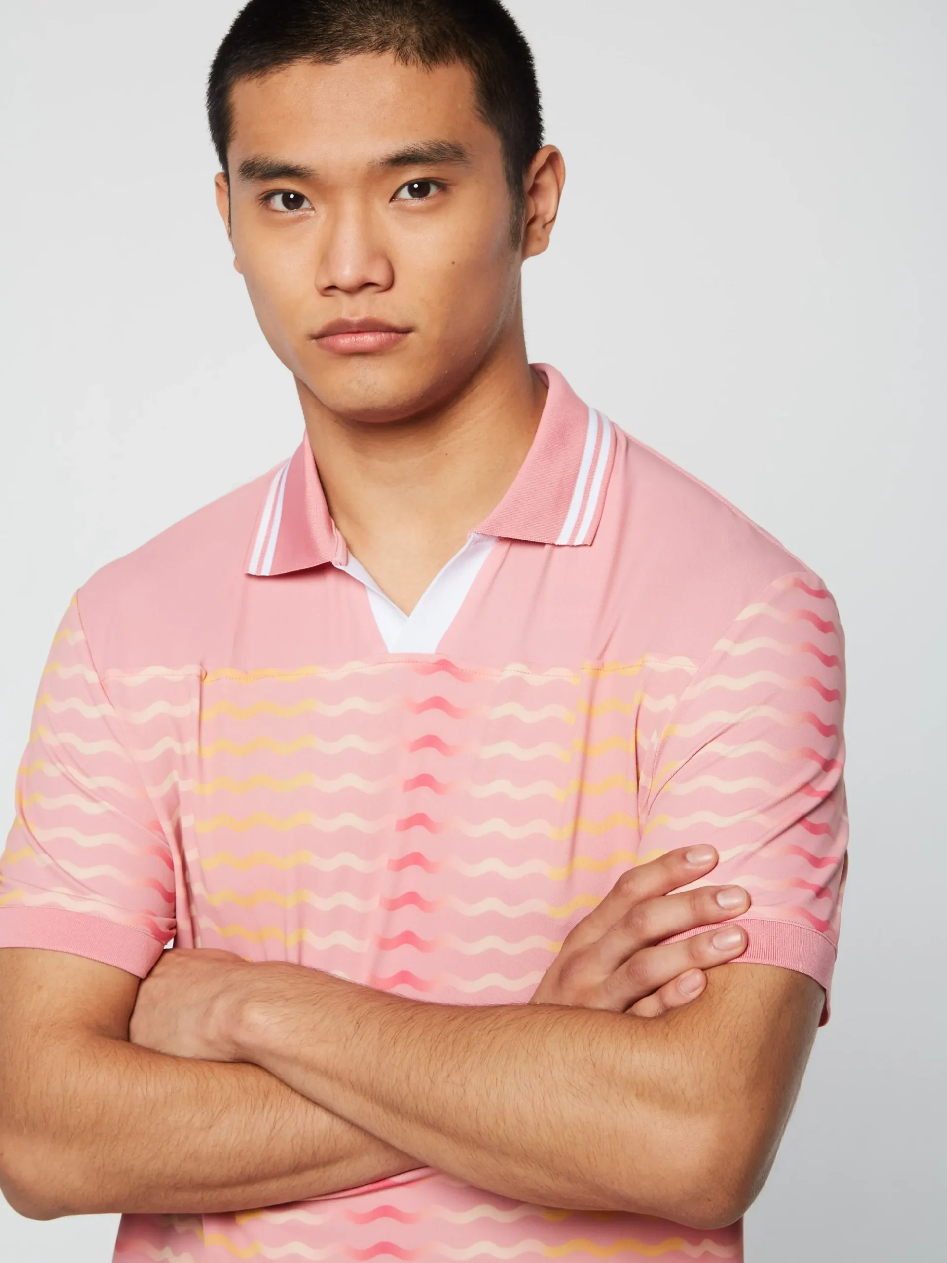 Sergio Tacchini Ondulato Polo- WILD ROSE Clearance