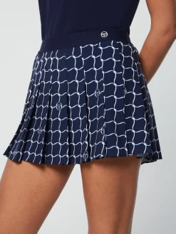 Sergio Tacchini Orazio Printed Skort- MARITIME BLUE Clearance