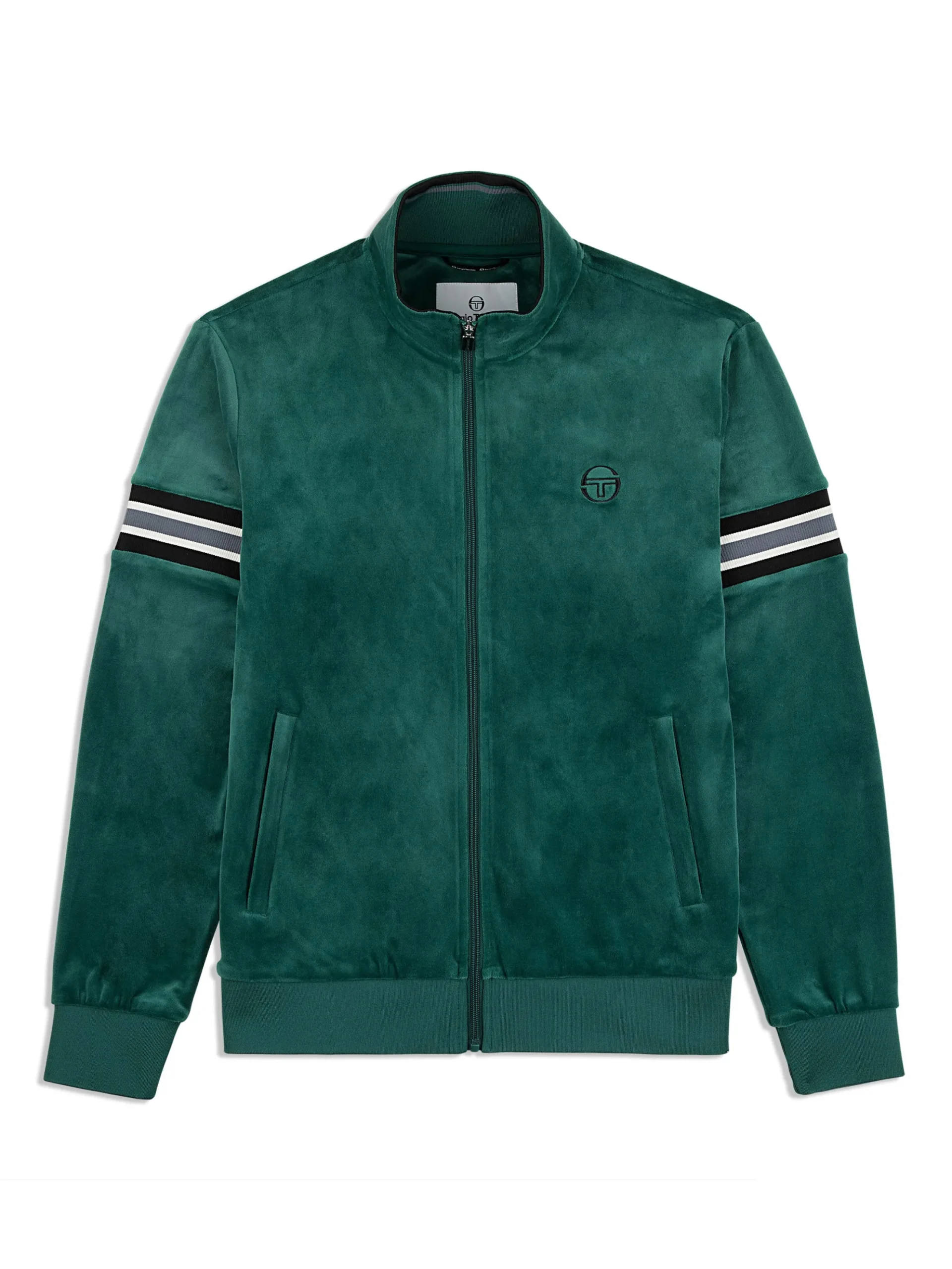 Sergio Tacchini Ostuni Velour Track Jacket- RAINFOREST Fashion