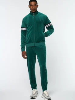 Sergio Tacchini Ostuni Velour Track Jacket- RAINFOREST Fashion