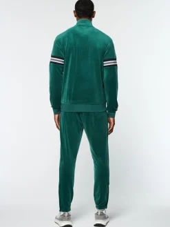 Sergio Tacchini Ostuni Velour Track Jacket- RAINFOREST Fashion