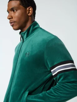 Sergio Tacchini Ostuni Velour Track Jacket- RAINFOREST Fashion