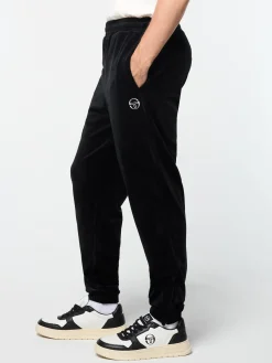 Sergio Tacchini Ostuni Velour Track Pant- BLACK BEAUTY Sale