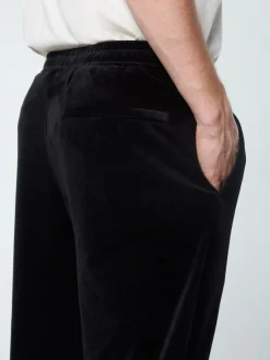 Sergio Tacchini Ostuni Velour Track Pant- BLACK BEAUTY Sale