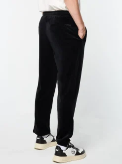 Sergio Tacchini Ostuni Velour Track Pant- BLACK BEAUTY Sale