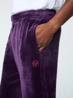 Sergio Tacchini Ostuni Velour Track Pant- BLACKBERRY CORDIAL Fashion